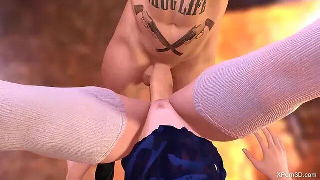 Busty teen gets huge rod in her pussy and ass