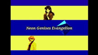 Raw teenage threesomes in neon-lit FortNite arena, Evangelion girls getting nasty as hell