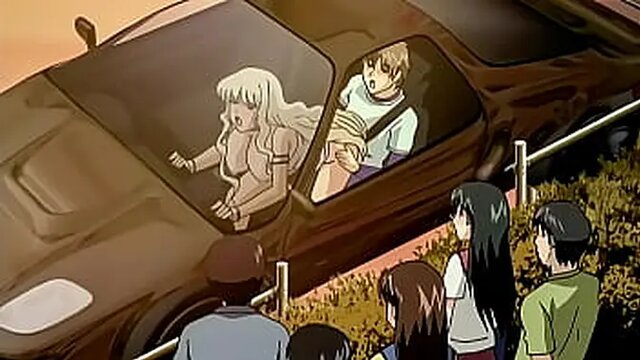 Public car fuck with Asian MILF getting a blowjob and cumshot