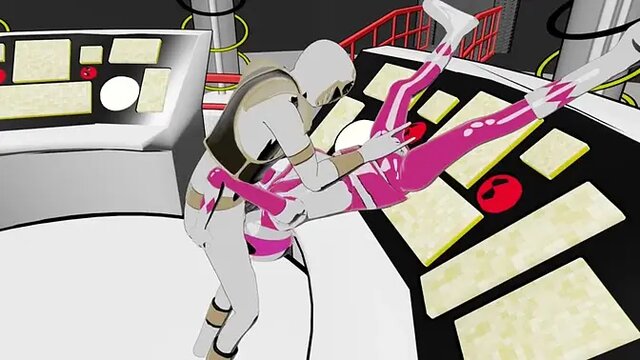 Pink Ranger enjoys nailed and facefucked By White ranger