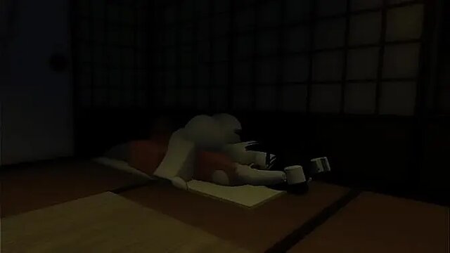 Curvy 3D girl with big boobs gets a huge cock creampie in a Japanese apartment