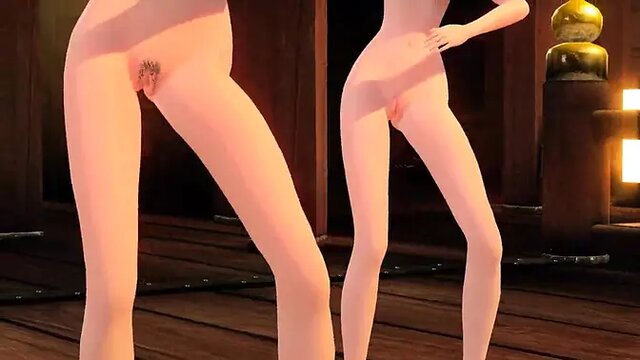 Japanese virtual idols Luka and Meiko in full nude mod