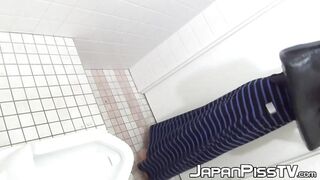 Secret🤫 cam captures shy Asian girls urinating in a shared bathroom