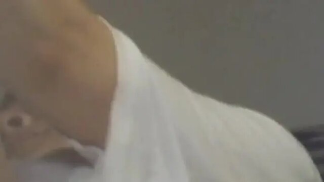 Japanese babe teases her pussy in public