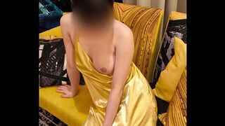 Golden camisole bikini