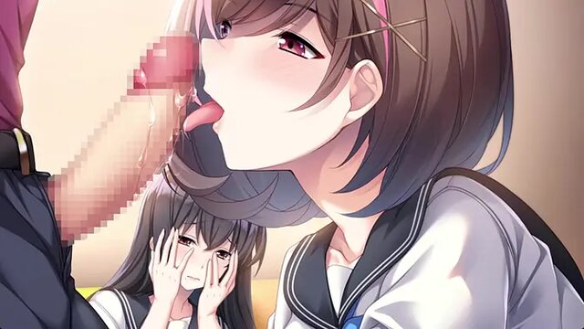 Busty MILF and blonde get paid to deepthroat huge cock