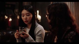 Japanese Asian Vampire Sex - Big Tits Babe Rikako Seduced by Nerdy Leana and Turned into Lesbian Demon