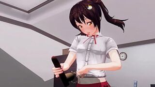 Uncensored Japanese Hentai anime jerk off guide handjob and anal👌